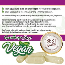 Knoblauch Kapseln - 100% Vegan - 250 Stk.