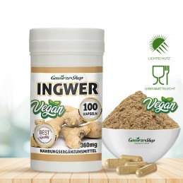Ingwer Kapseln - 100% Vegan - 100 Stk.